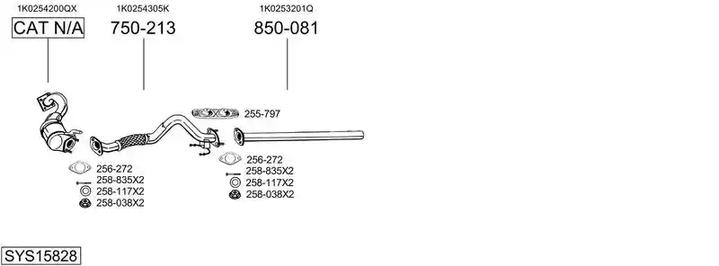 BOSAL SYS15828
