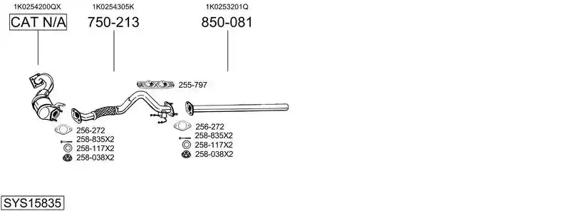 BOSAL SYS15835