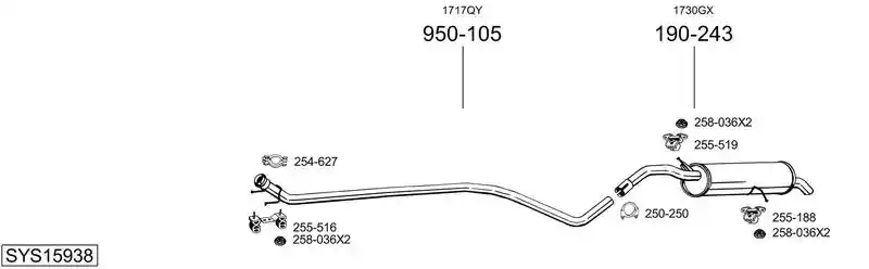 BOSAL SYS15938