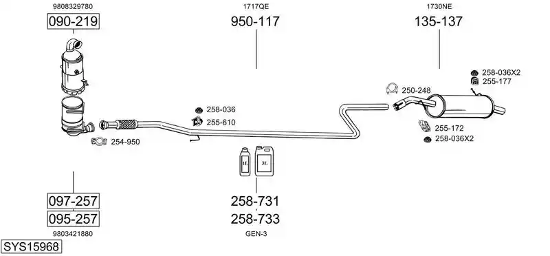 BOSAL SYS15968
