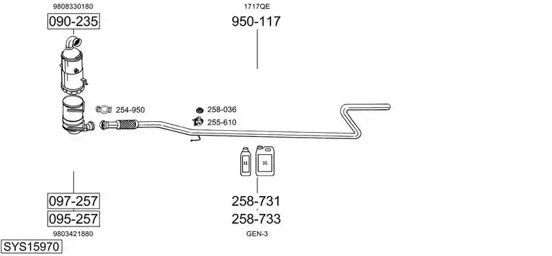 BOSAL SYS15970