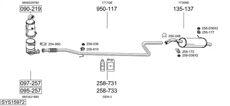 BOSAL SYS15972