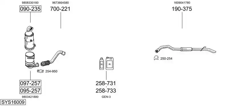 BOSAL SYS16009
