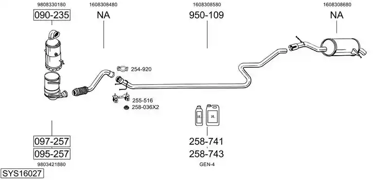 BOSAL SYS16027