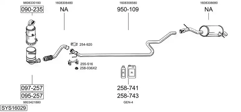 BOSAL SYS16029