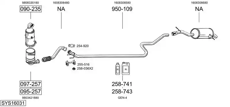 BOSAL SYS16031
