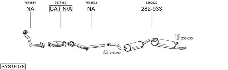 BOSAL SYS16078