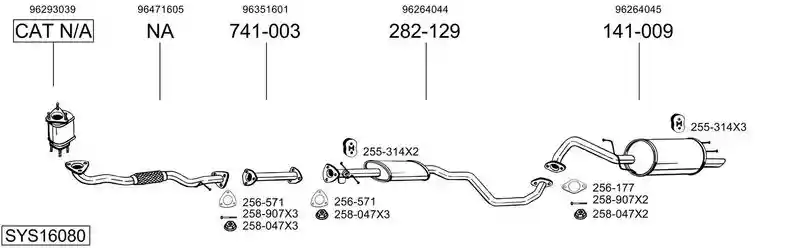 BOSAL SYS16080