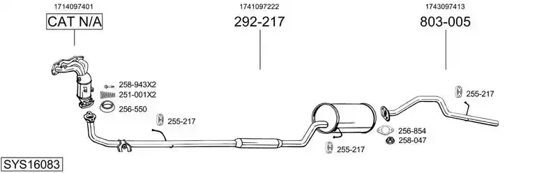 BOSAL SYS16083