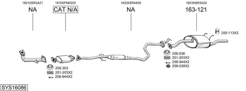 BOSAL SYS16086