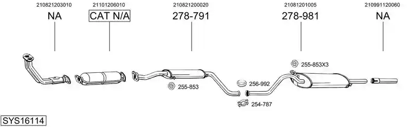 BOSAL SYS16114