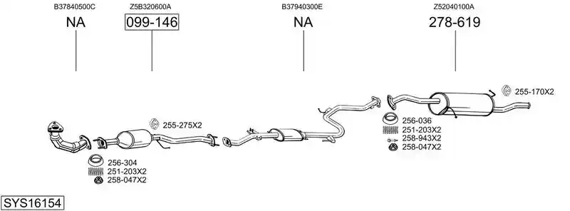 BOSAL SYS16154