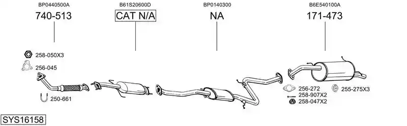 BOSAL SYS16158