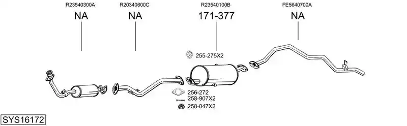 BOSAL SYS16172
