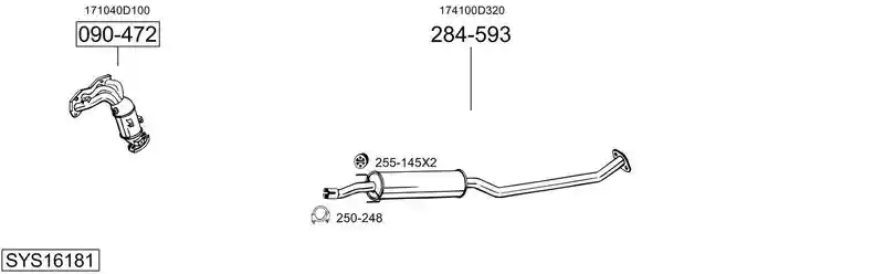 BOSAL SYS16181