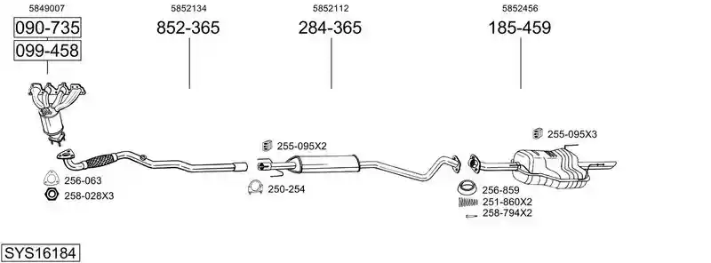 BOSAL SYS16184