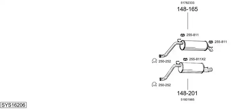 BOSAL SYS16206
