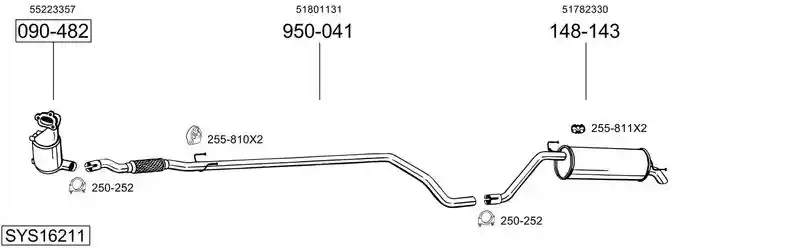 BOSAL SYS16211 BOSAL SYS16211
