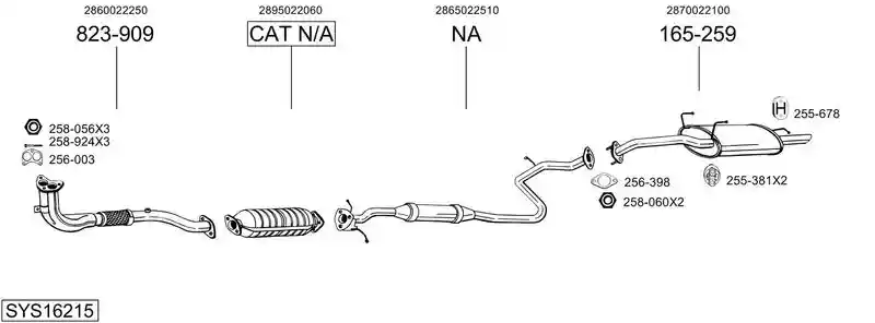 BOSAL SYS16215