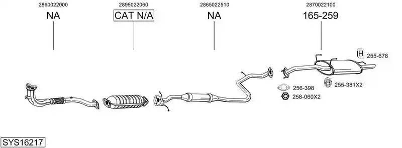 BOSAL SYS16217