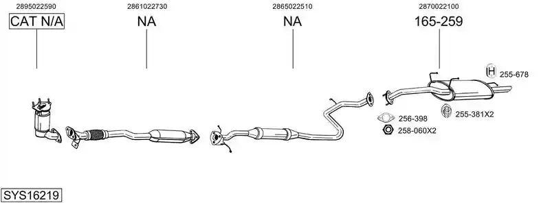 BOSAL SYS16219