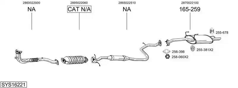 BOSAL SYS16221