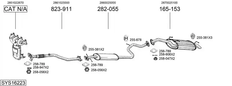 BOSAL SYS16223
