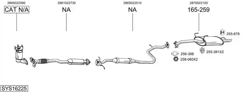 BOSAL SYS16225