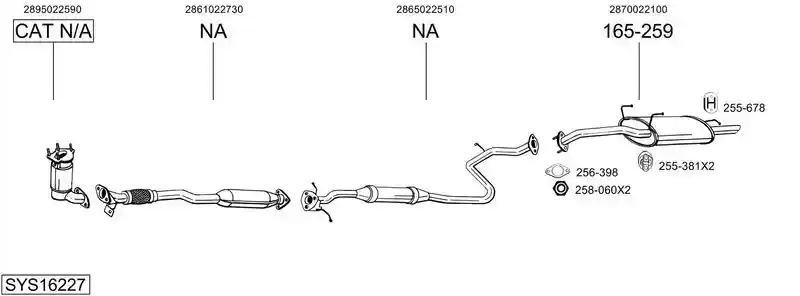 BOSAL SYS16227