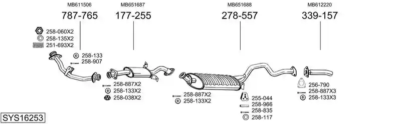 BOSAL SYS16253