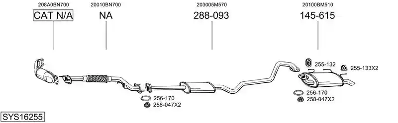 BOSAL SYS16255