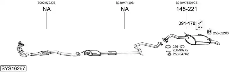 BOSAL SYS16267