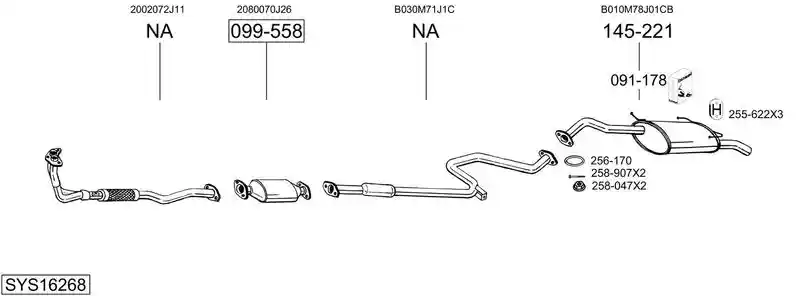 BOSAL SYS16268