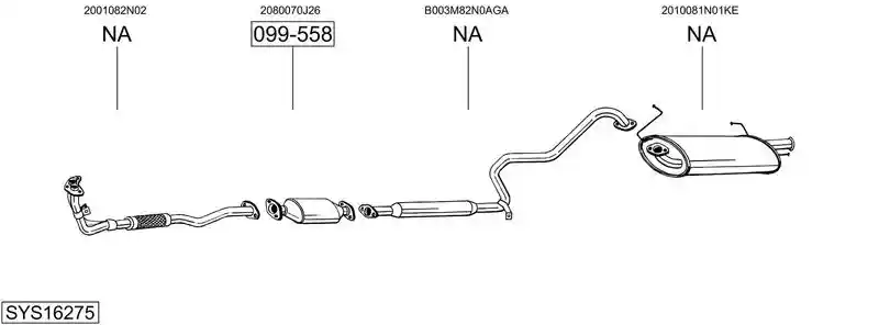 BOSAL SYS16275