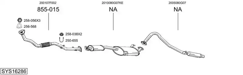 BOSAL SYS16286