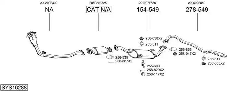 BOSAL SYS16288