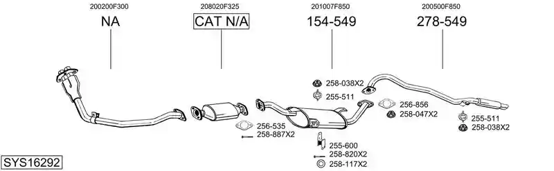 BOSAL SYS16292