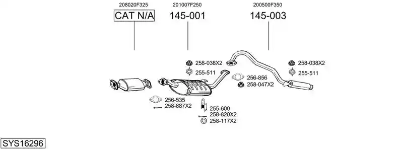 BOSAL SYS16296