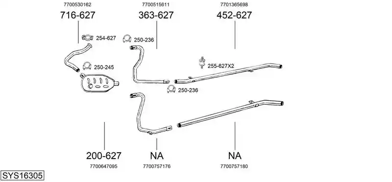 BOSAL SYS16305
