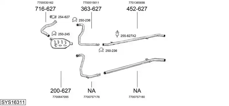 BOSAL SYS16311
