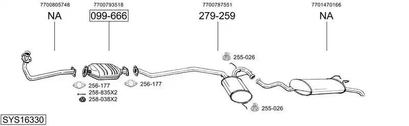 BOSAL SYS16330