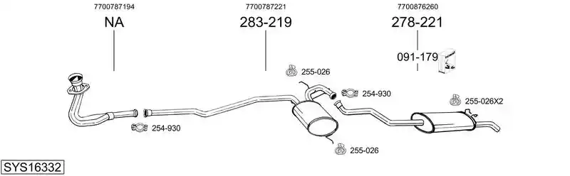 BOSAL SYS16332