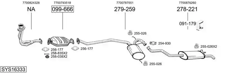 BOSAL SYS16333