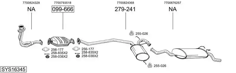BOSAL SYS16345