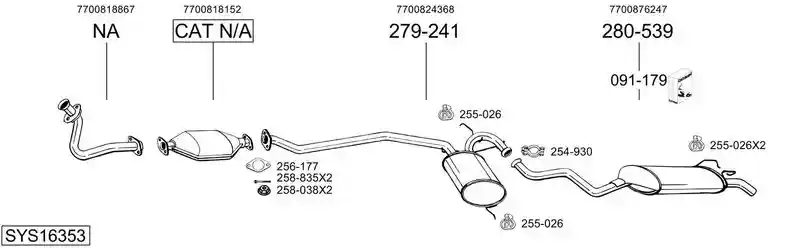 BOSAL SYS16353