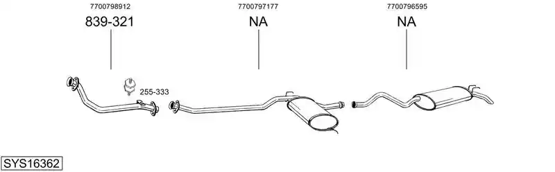 BOSAL SYS16362