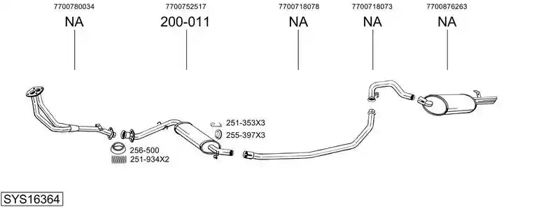 BOSAL SYS16364