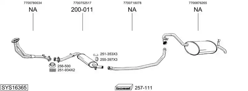 BOSAL SYS16365
