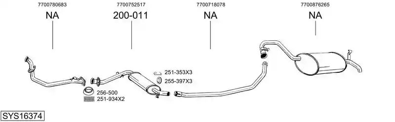 BOSAL SYS16374