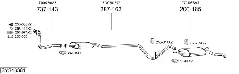 BOSAL SYS16381